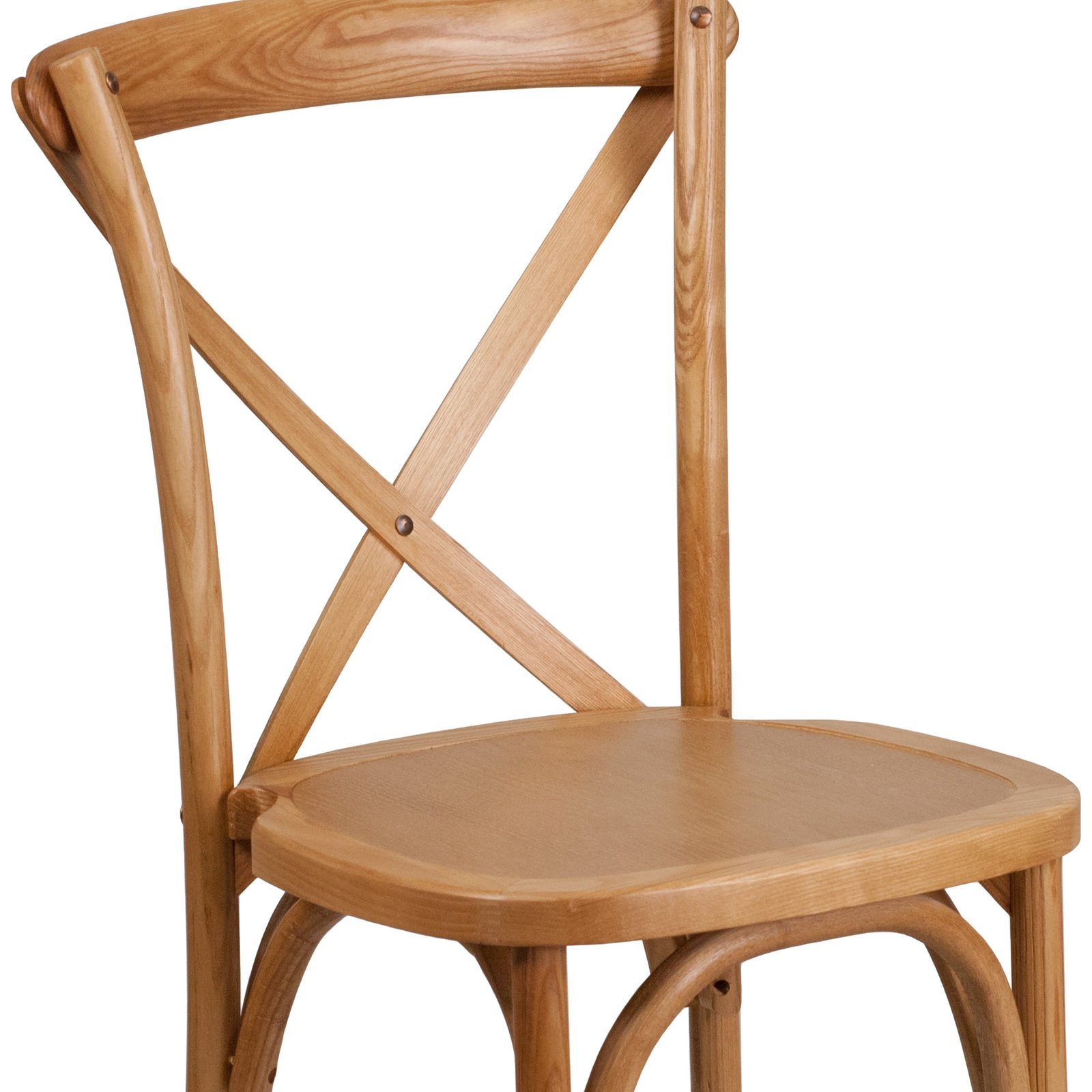 HERCULES Series Stackable Wood Cross Back Chair - Image 11