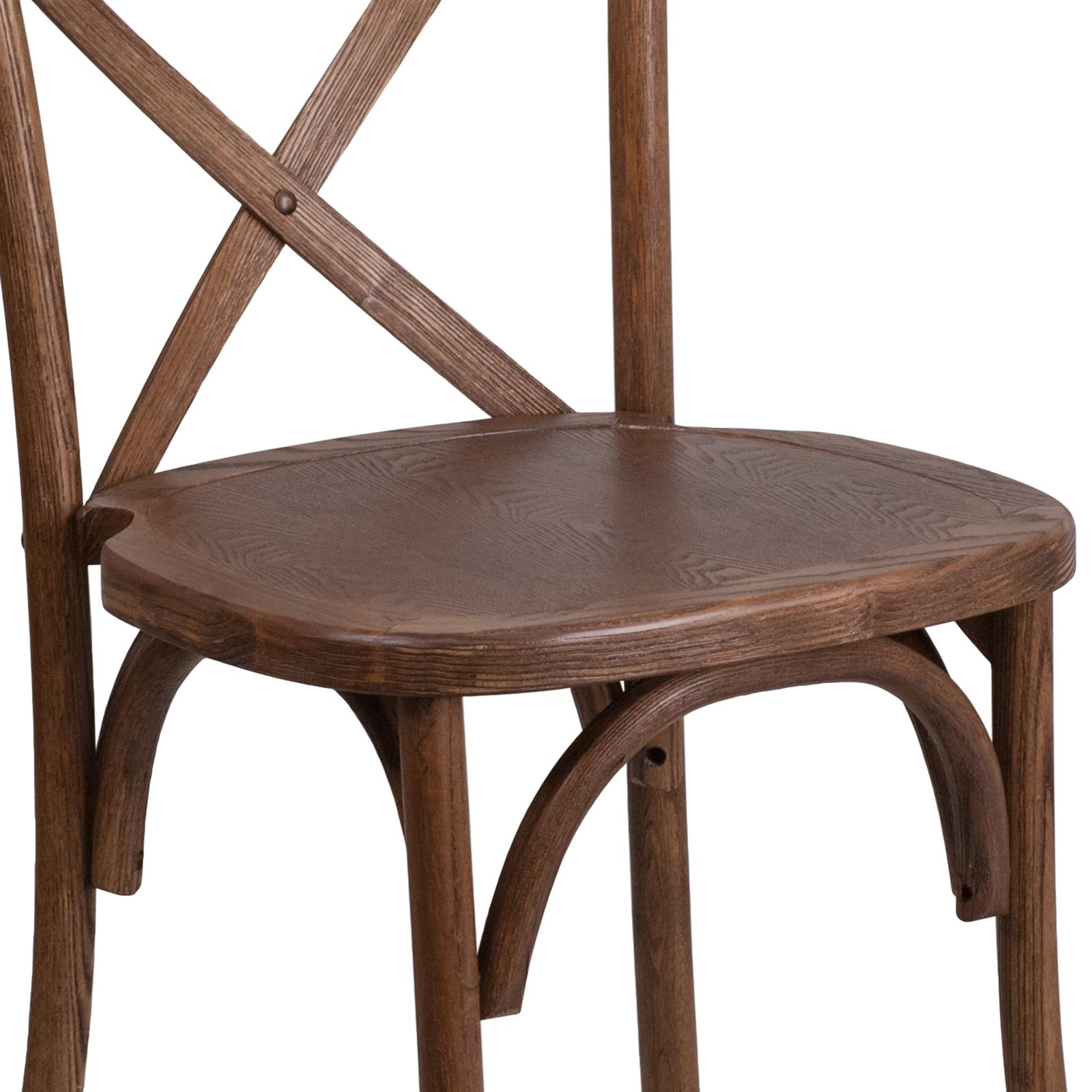 HERCULES Series Stackable Wood Cross Back Chair - Image 23