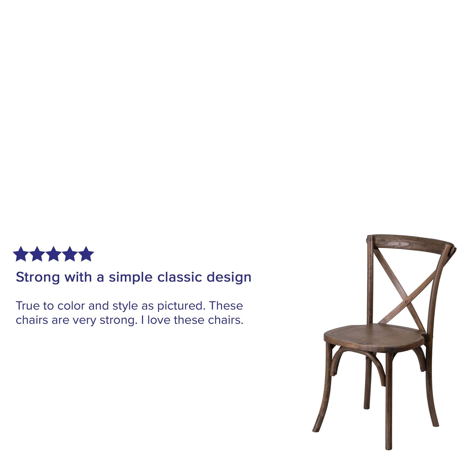 HERCULES Series Stackable Wood Cross Back Chair - Image 39