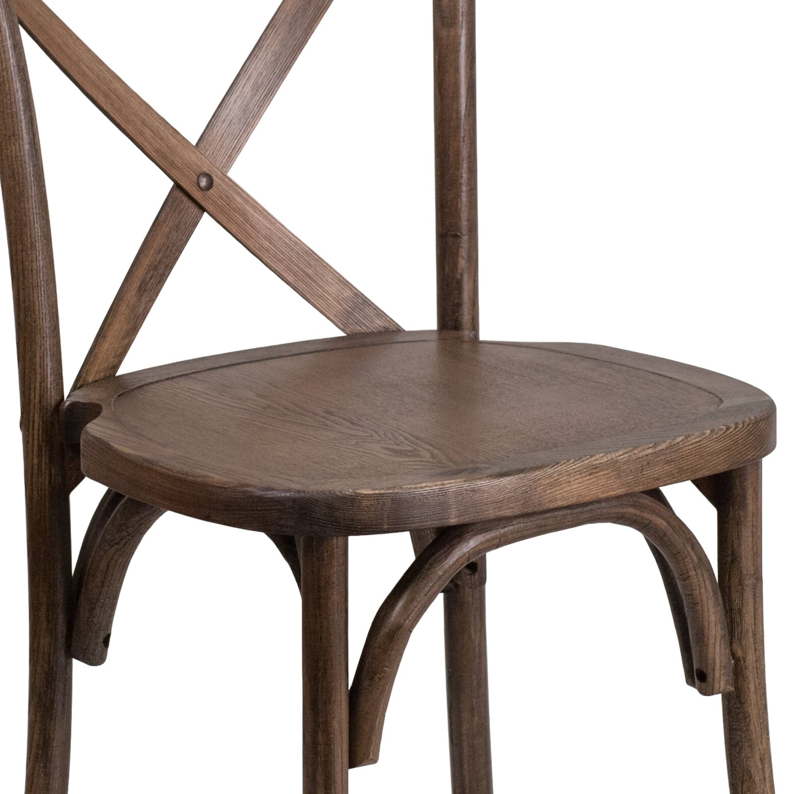 HERCULES Series Stackable Wood Cross Back Chair - Image 46