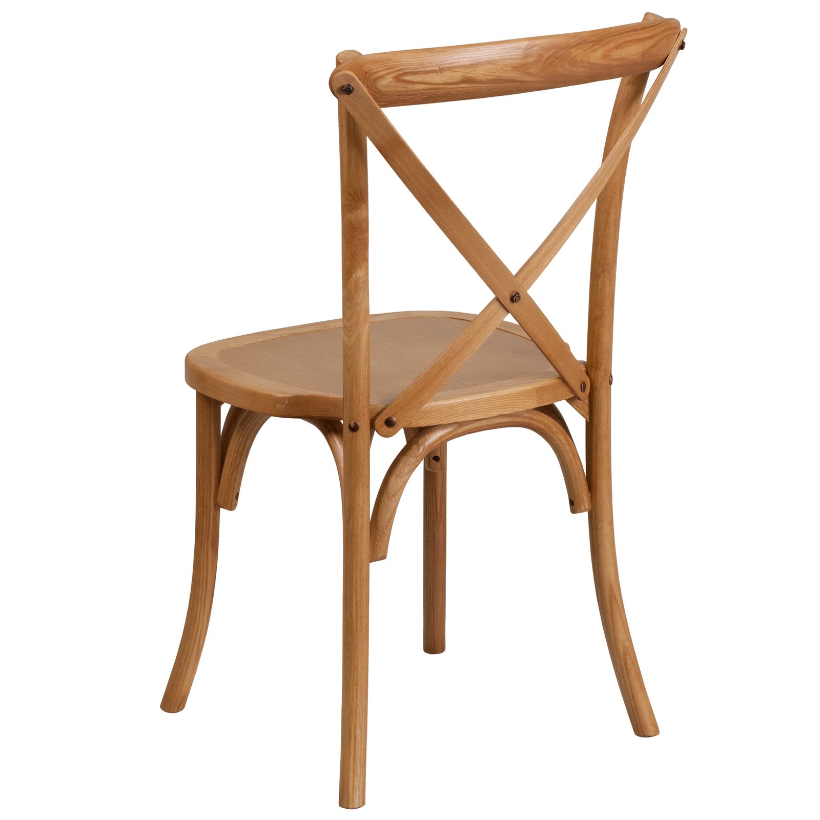 HERCULES Series Stackable Wood Cross Back Chair - Image 7