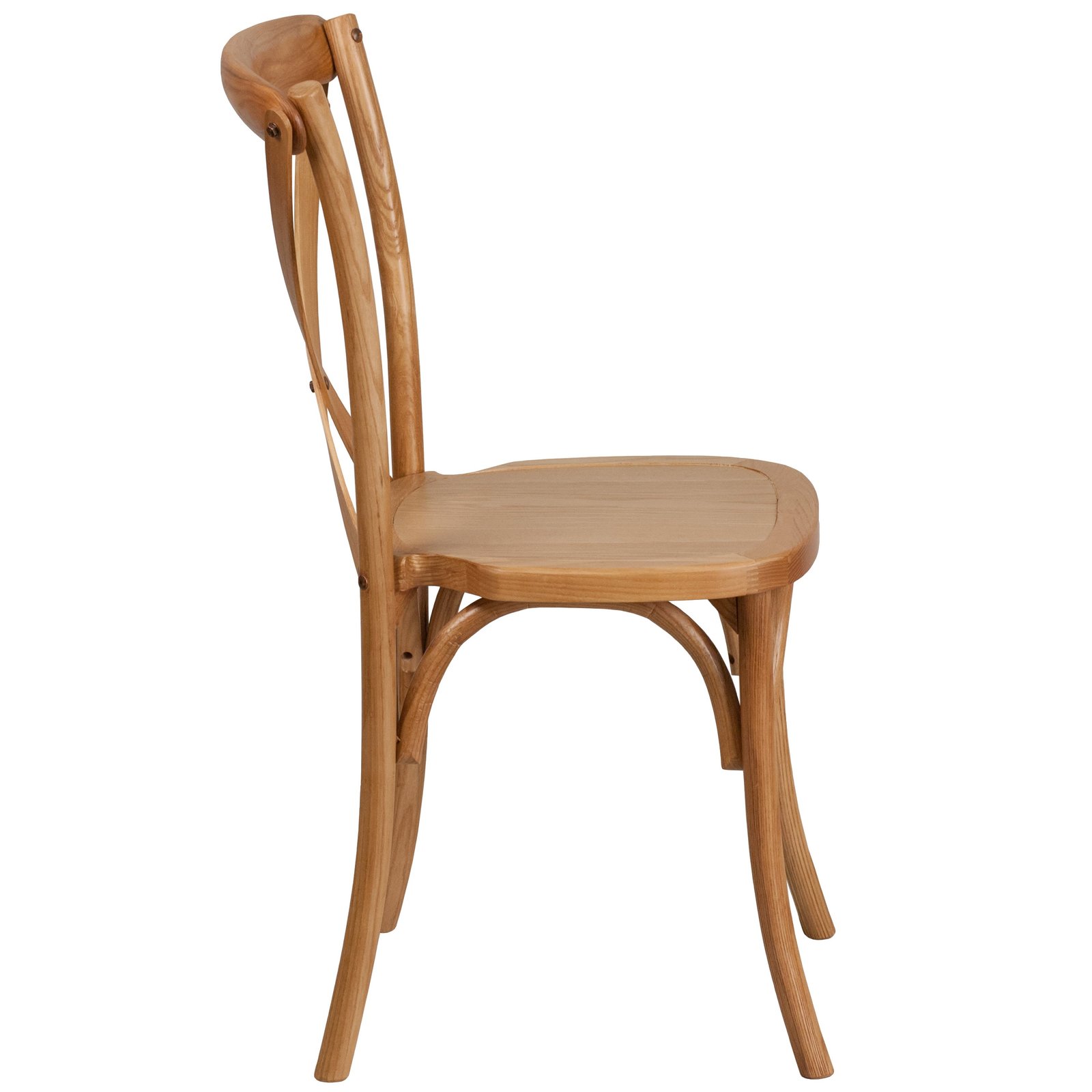 HERCULES Series Stackable Wood Cross Back Chair - Image 9