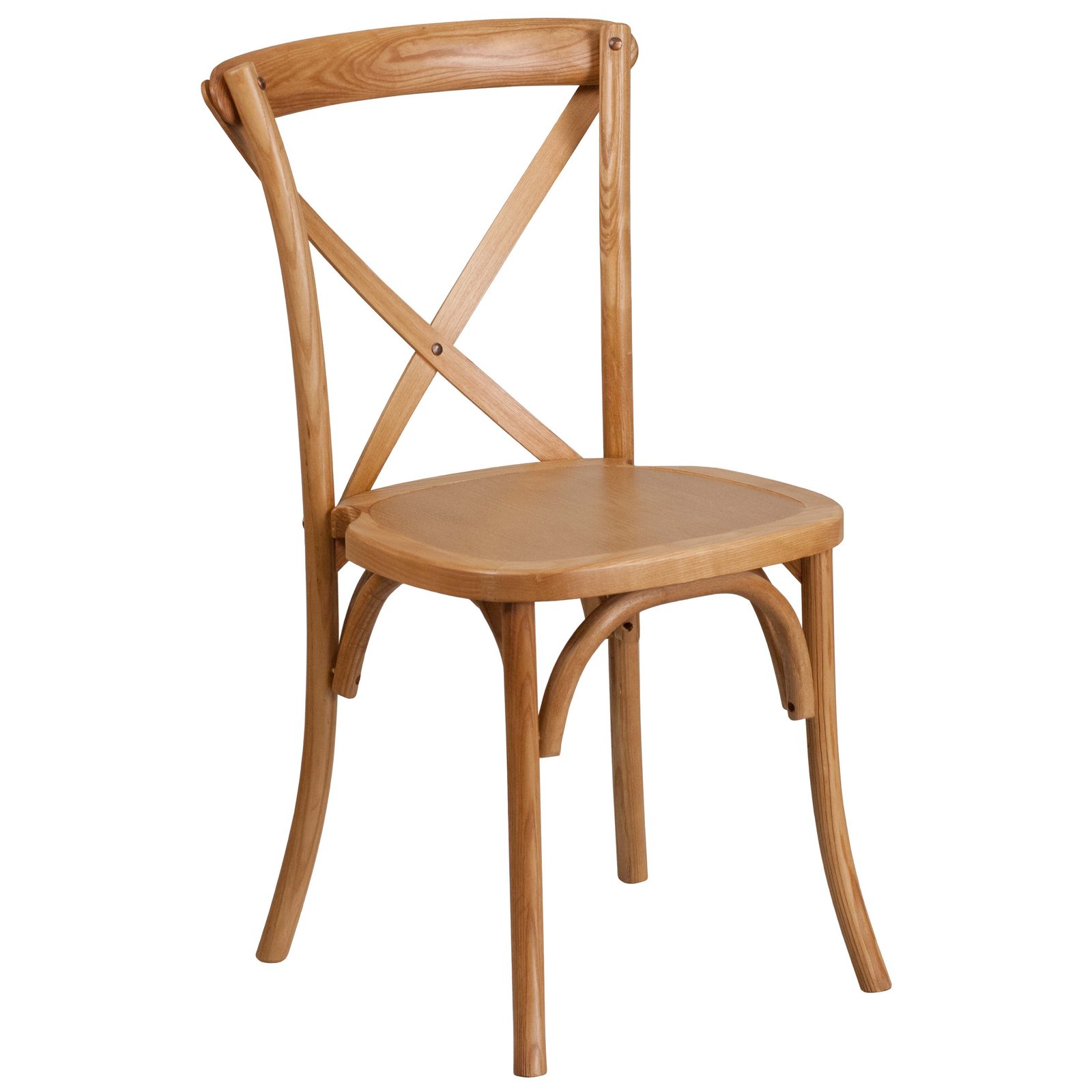 HERCULES Series Stackable Wood Cross Back Chair - Image 48