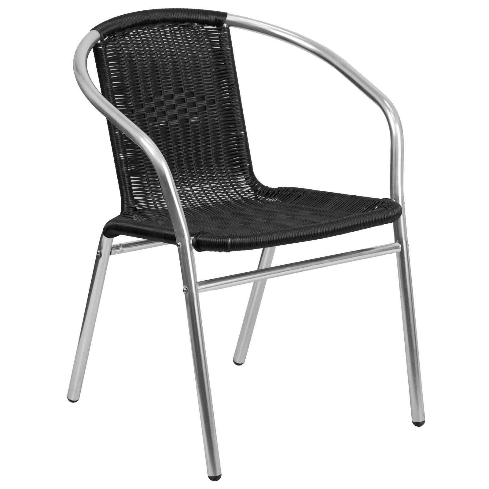 Aluminum and Rattan Commercial Indoor-Outdoor Restaurant Stack Chair - Image 38