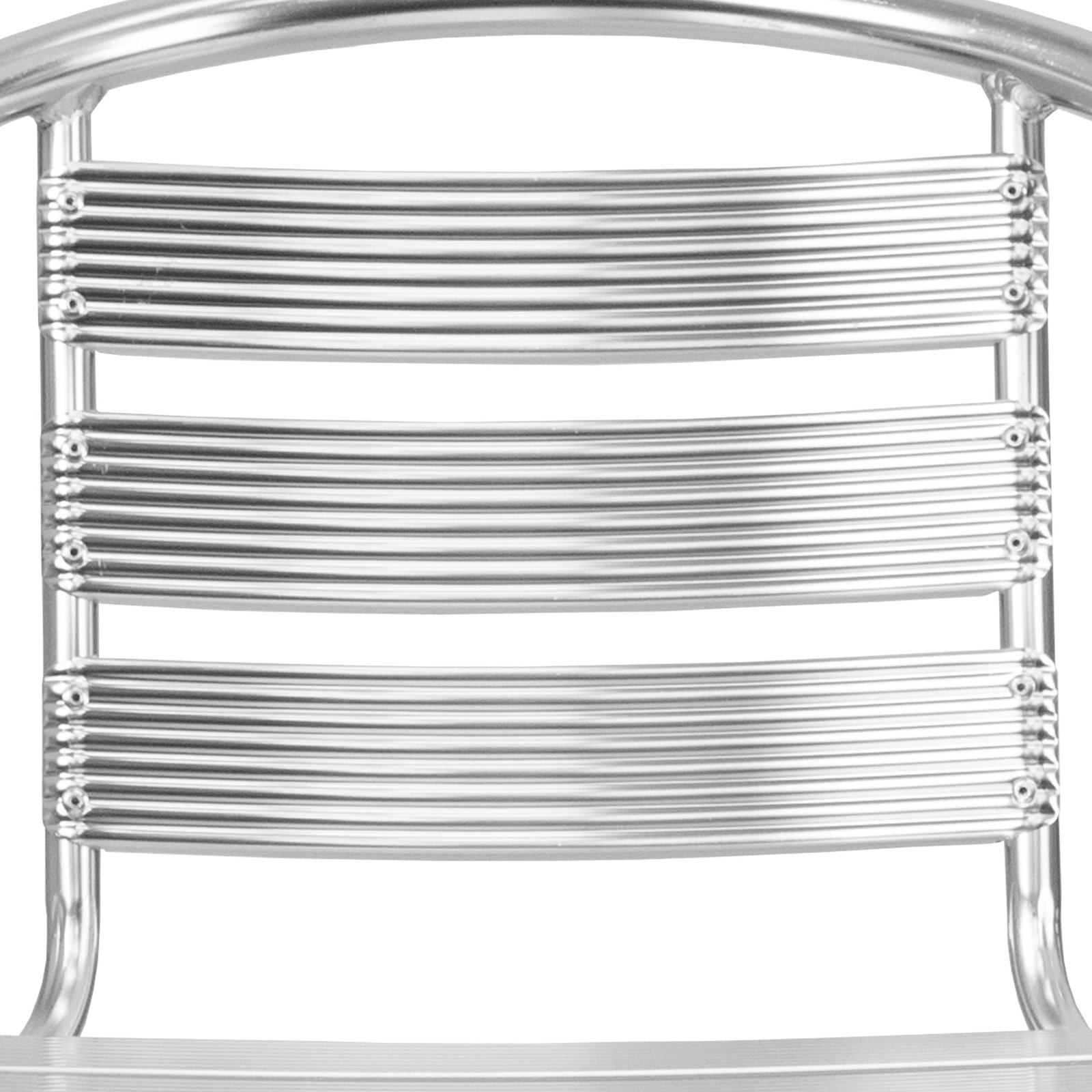 Lila Heavy Duty Aluminum Commercial Indoor-Outdoor Restaurant Stack Chair with Triple Slat Back - Image 12