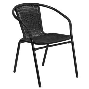 Rattan Indoor-Outdoor Restaurant Stack Chair