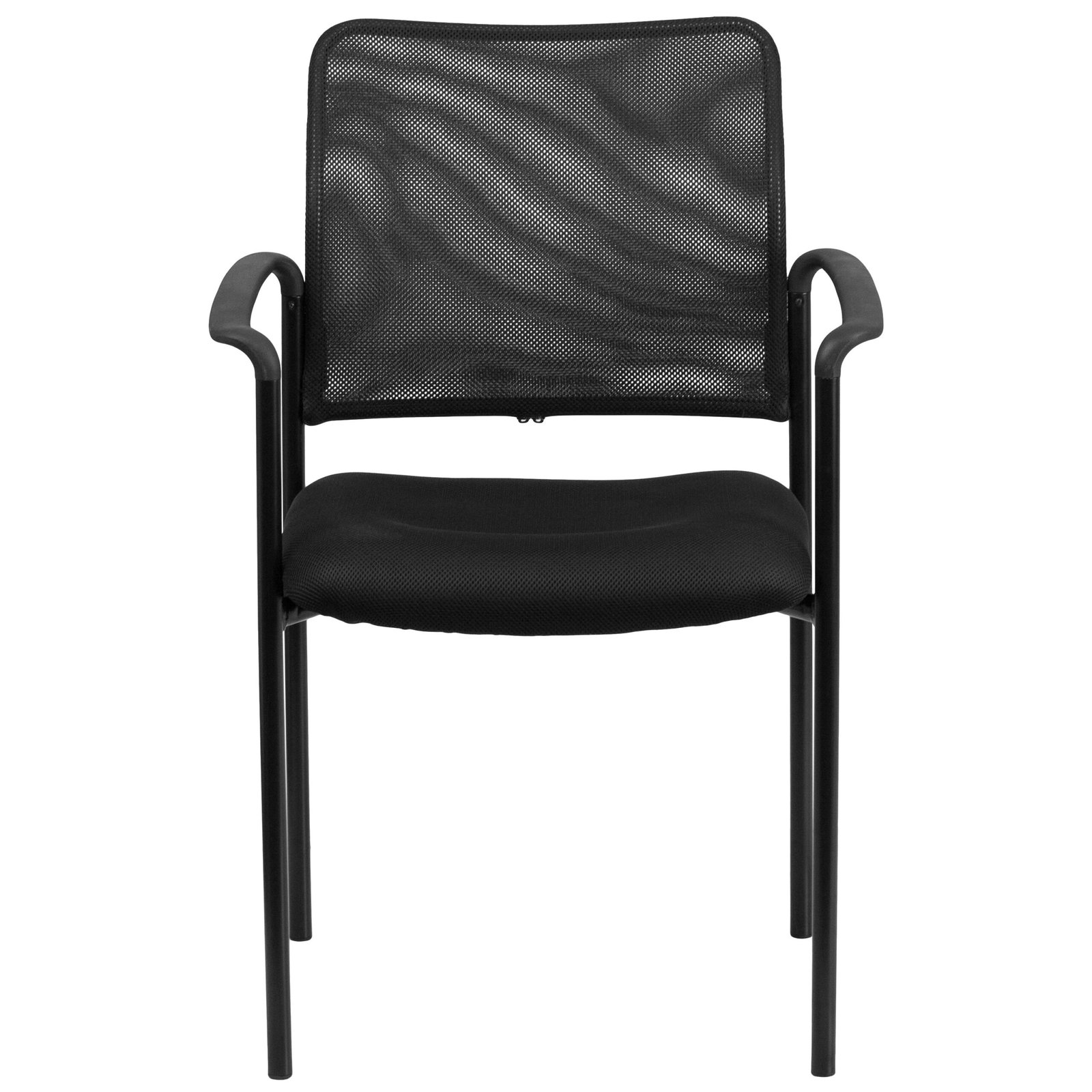 Mesh Comfortable Stackable Steel Side Chair with Arms - Image 10