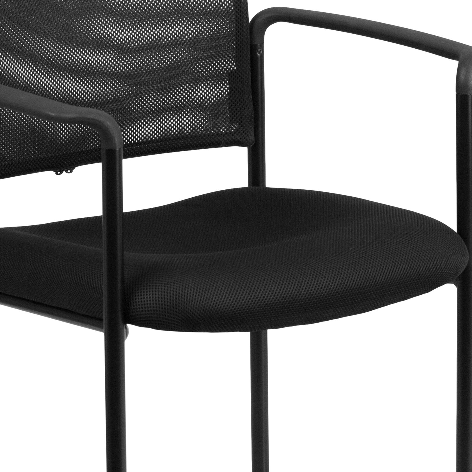 Mesh Comfortable Stackable Steel Side Chair with Arms - Image 11
