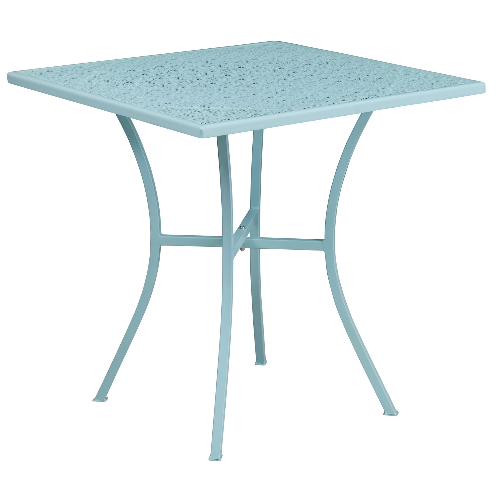 Commercial Grade Square Patio Table | Outdoor Steel Square Patio Table - Image 10