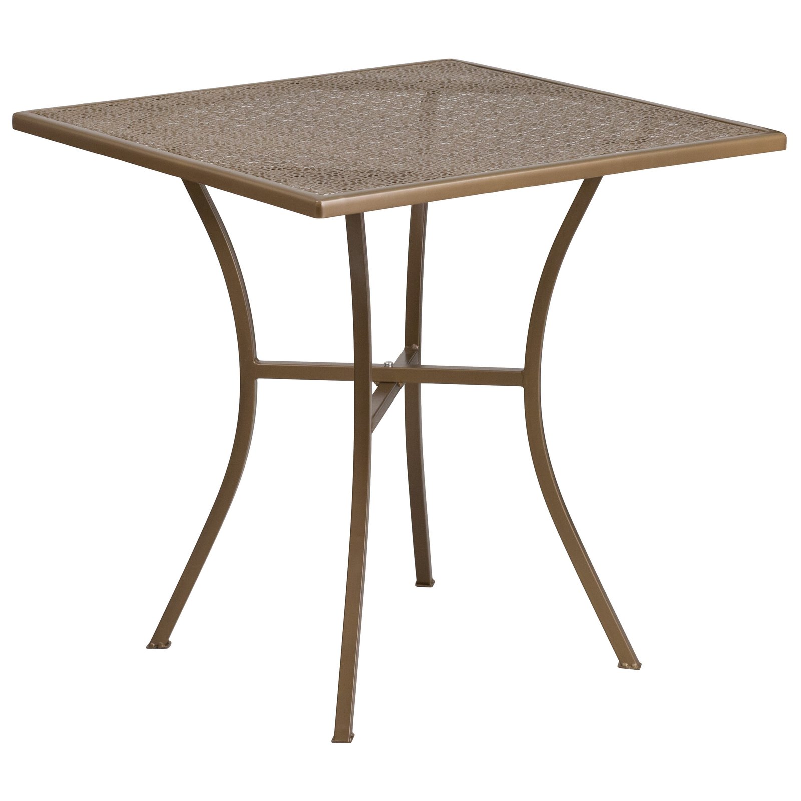 Commercial Grade Square Patio Table | Outdoor Steel Square Patio Table - Image 13