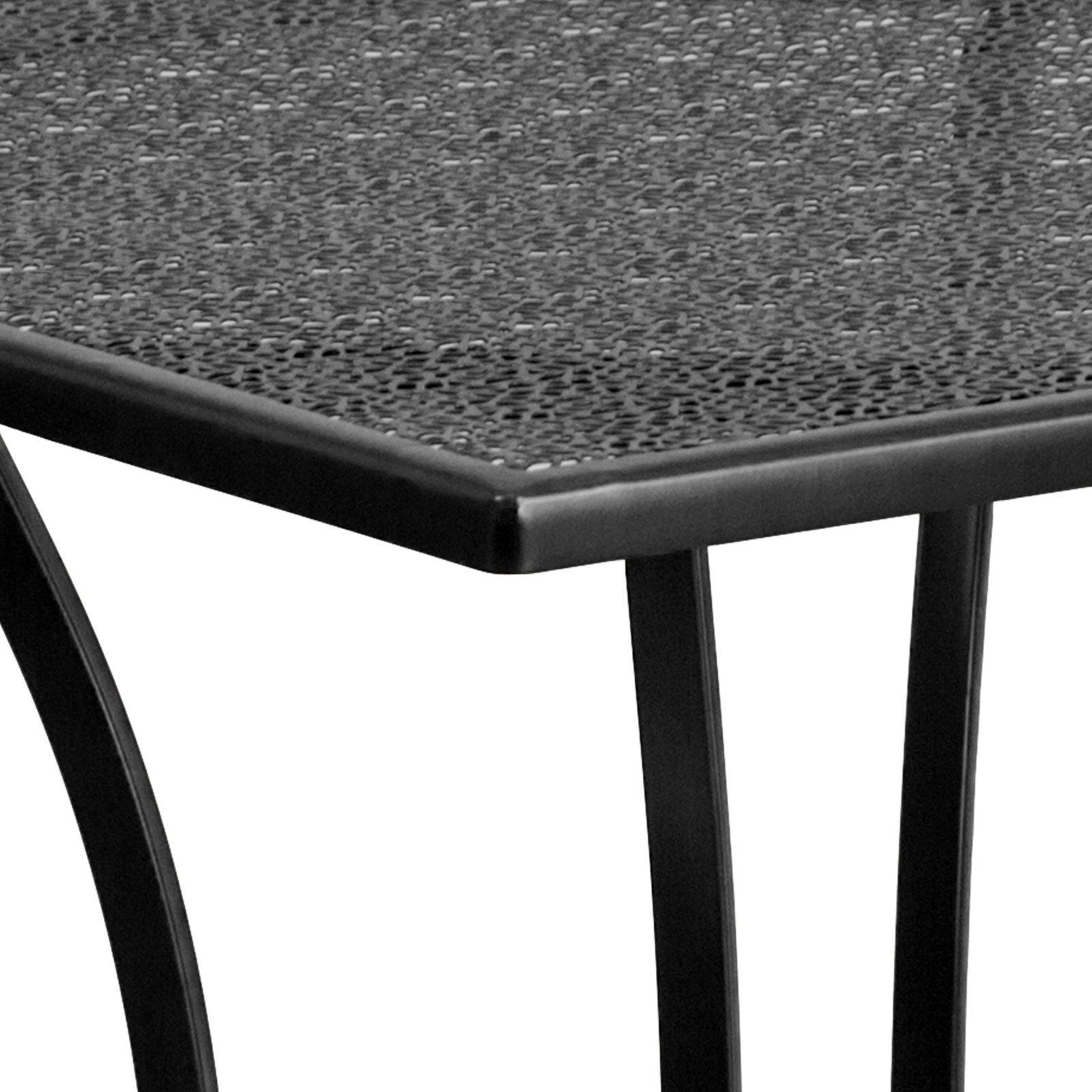 Commercial Grade Square Patio Table | Outdoor Steel Square Patio Table - Image 8