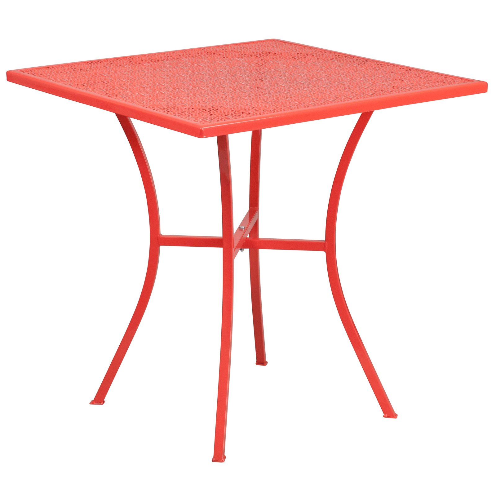 Commercial Grade Square Patio Table | Outdoor Steel Square Patio Table - Image 30