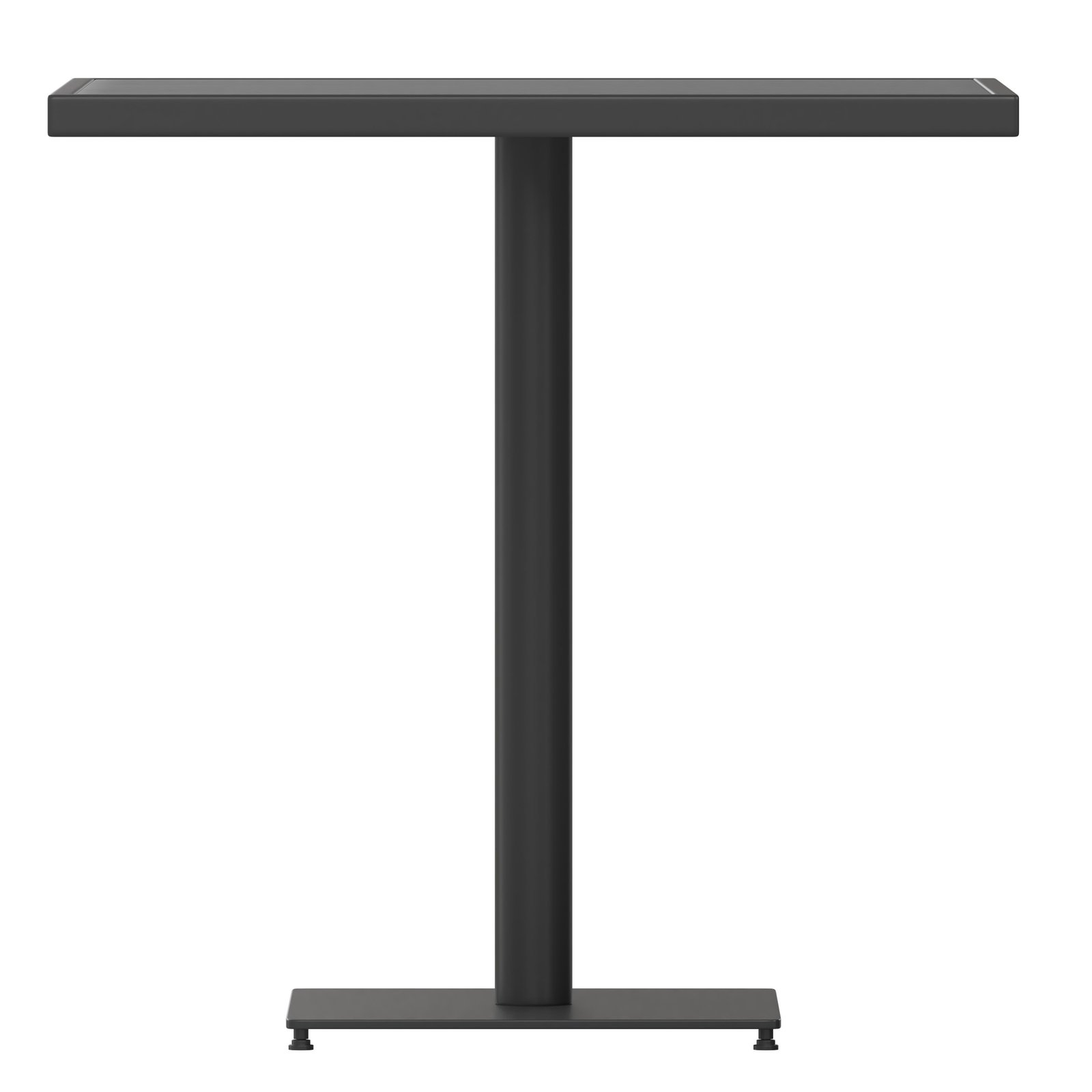 Outdoor Patio Bistro Dining Table with Faux Teak Poly Slats - Image 19